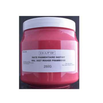 Pigmento rojo frambuesa