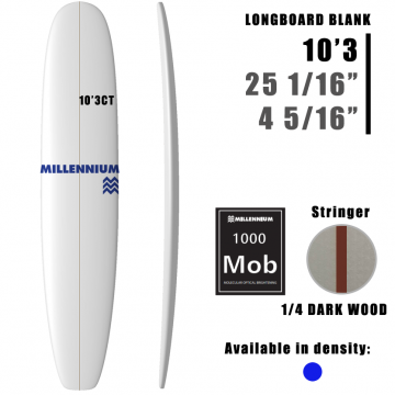Tabla larga Pain de Mousse 10'3CT MILLENNIUM 1/4 DARKWOOD