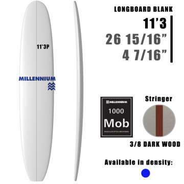 Tabla larga Pain de Mousse 11'3P MILLENNIUM 3/8 DARKWOOD