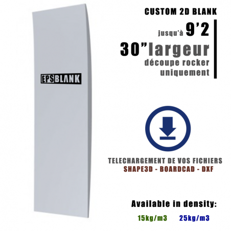 Corte personalizado de SUP 2D hasta 9'2