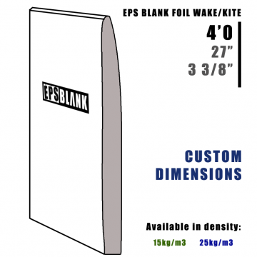 Pain de Mousse EPS BLANK Foil Wake / Kite