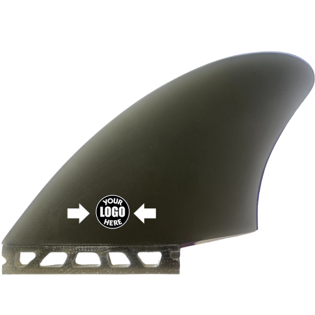 Aletas gemelas K2 con logotipo personalizado
