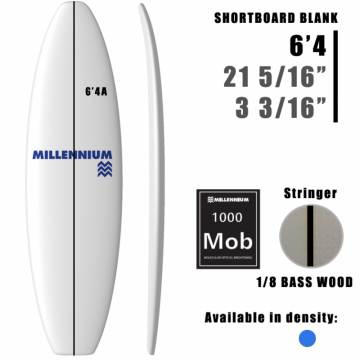 Tabla corta Pain de Mousse 6'4A MILLENNIUM 1/8 BASS
