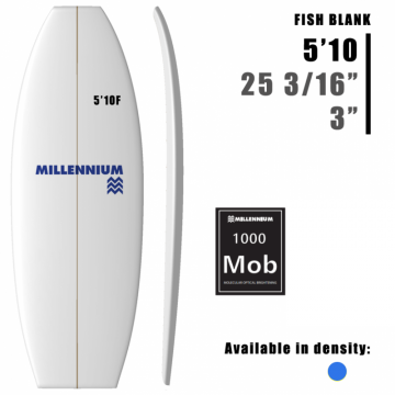 Pain de Mousse 5'10F Pescado MILLENNIUM 1/8 NEGRO/NAT/NEGRO