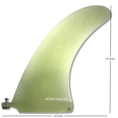 Quilla de surf para Longboard Dolphin 10.25 - Clear