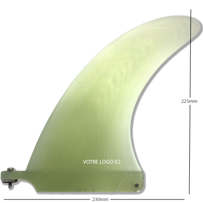 Quilla de surf para Longboard Dolphin 8 - Clear