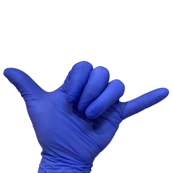 Guantes de nitrilo azules (par)