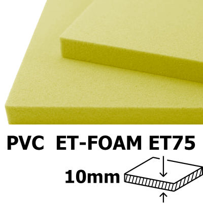 PVC ET-FOAM ET75 espesor 10mm PVC ET-FOAM ET75 espesor 10mm
