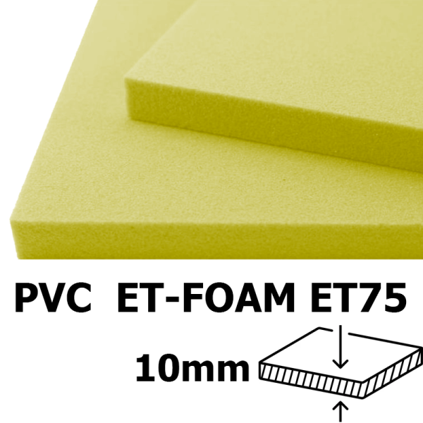 PVC ET-FOAM ET75 espesor 10mm