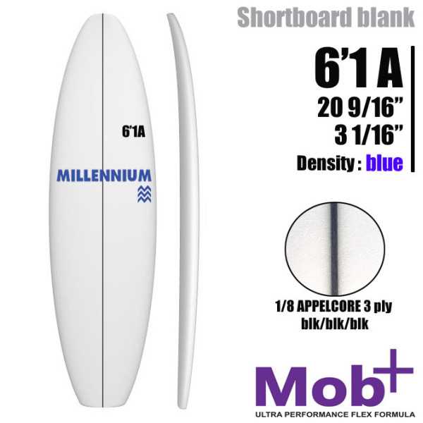 6'1 A MILLENNIUM 1/8 Appelcore negro