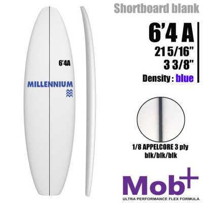 FOAM BLANK 6'4A MILLENNIUM 1/8 APPELCORE