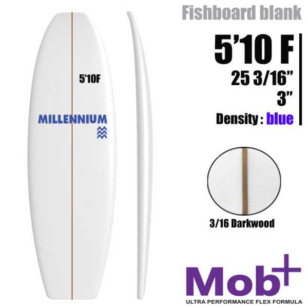 5'10 F FIsh MILLENNIUM 3/16 darkwood