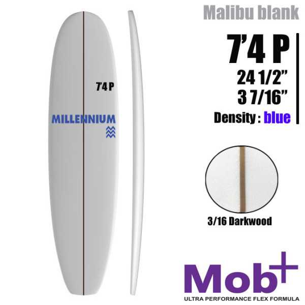 7'4 P Mid lenght MILLENNIUM 3/16 darkwood