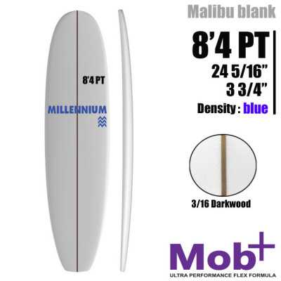FOAM BLANK 8'4 PT Mid lenght MILLENNIUM 3/16 darkwood