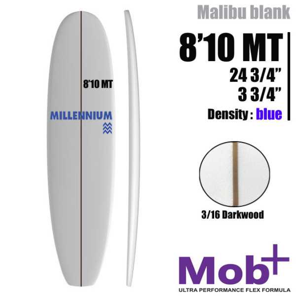 8'10 MT Mid lenght MILLENNIUM 3/16 darkwood