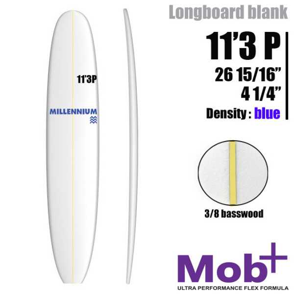11'3 P Longboard MILLENNIUM 3/8 bass