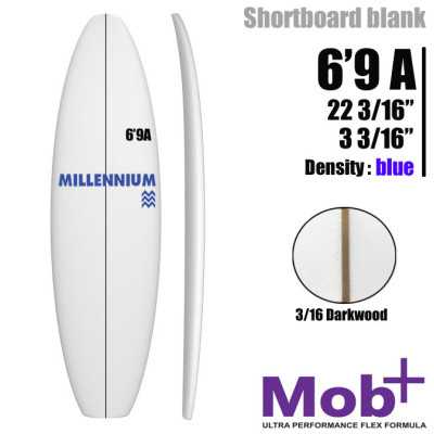 FOAM BLANK 6'9AMILLENNIUM 3/16 darkwood