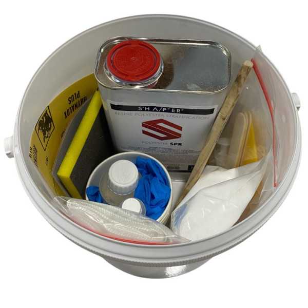 Kit de reparación de tablas de surf – Resina de poliéster