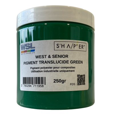 Pigmento verde translúcido 250 g de West & Senior