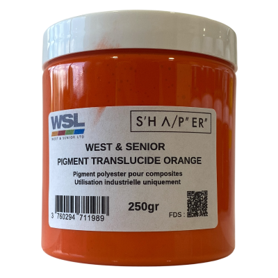 Pigmento naranja translúcido 250 g de West & Senior
