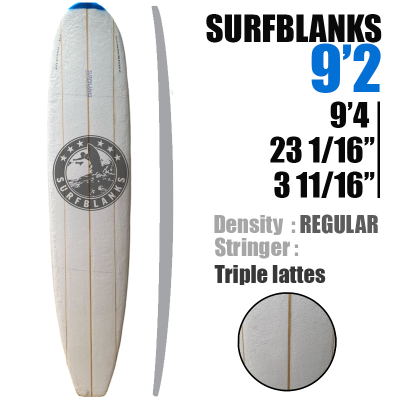 Tabla larga Pain de Mousse de 9'2" SURFBLANKS