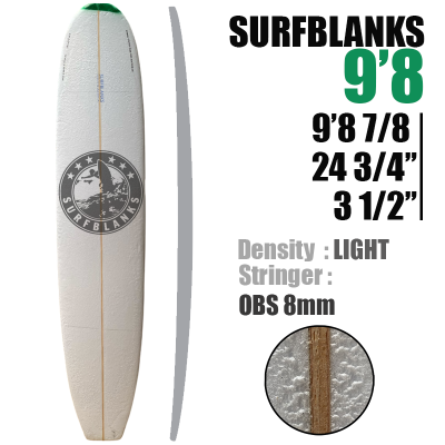 Tabla larga Pain de Mousse de 9'8" SURFBLANKS
