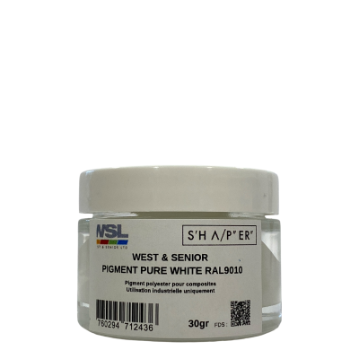 Pigmento opaco Blanco Puro 30 g de West & Senior