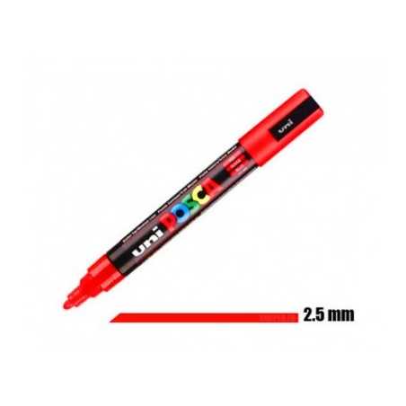POSCA Rojo Fluorescente 2,5 mm