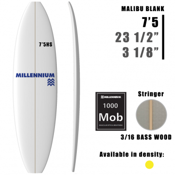 Pain de Mousse 7'5HS Malibu MILLENNIUM 3/16 BAJO