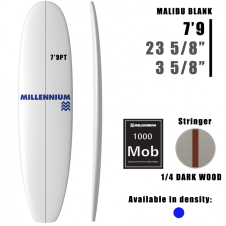 7'9PT Malibu MILLENNIUM 3 cafés con leche 1/8 DARKWOOD