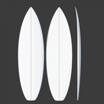 Tabla corta Preshape Confort - Cola de squash