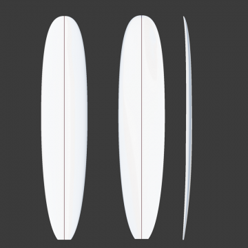 Noserider de longboard preformado