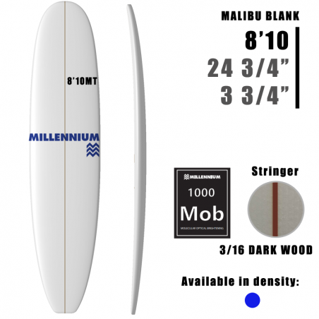 Malibú MILLENNIUM 3/16 DARKWOOD de 8'10 pulgadas