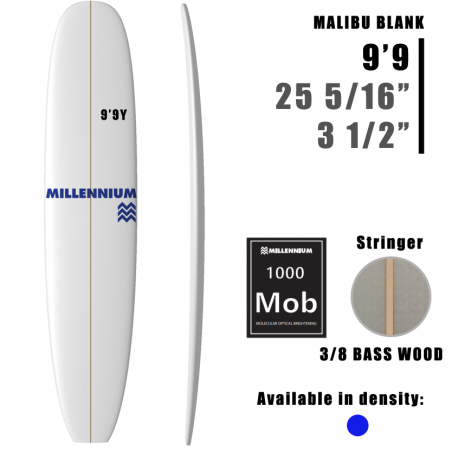 Longboard MILLENNIUM 3/8 BASS de 9'9Y